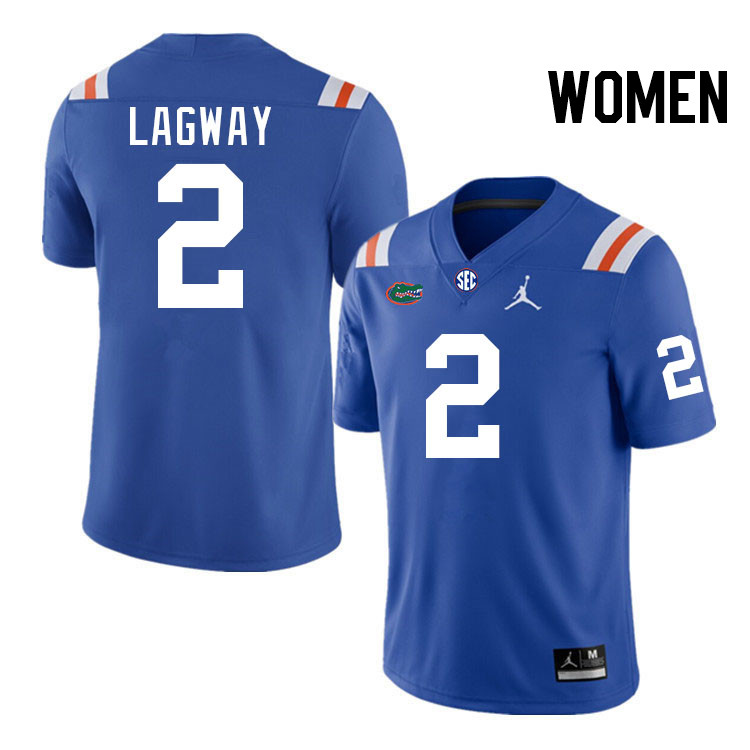 Women #2 DJ Lagway Florida Gators College Football Jerseys Stitched-Throwback